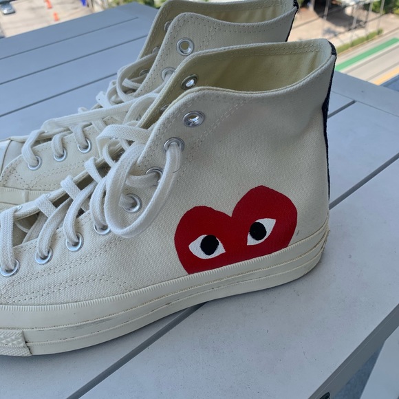 “Comme des garçons Play” sneakers aka cdg converse - Picture 2 of 11